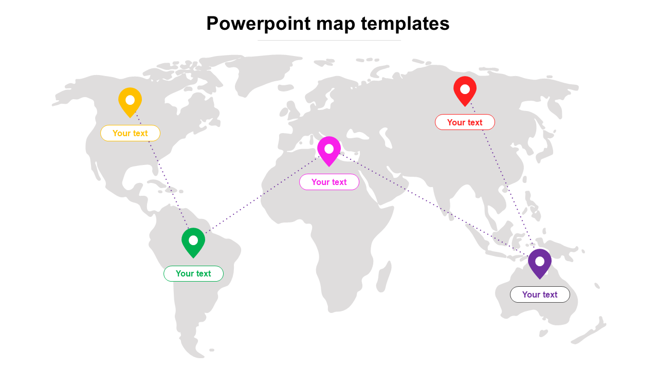 Affordable PowerPoint Map Templates PPT Slide Design